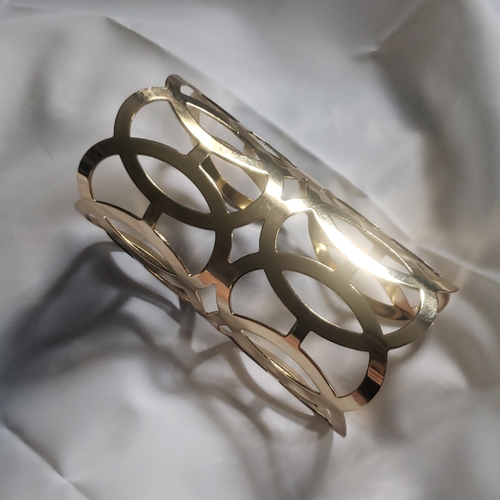 Intricate Metal Cuff Bracelet